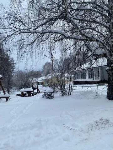 Участок и парковка зимой